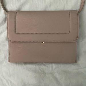 A New Day- Matte Blush Pink Crossbody Clutch